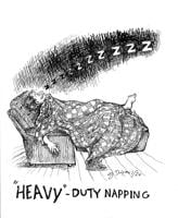 I’m under my weighted blanket and I can’t get up