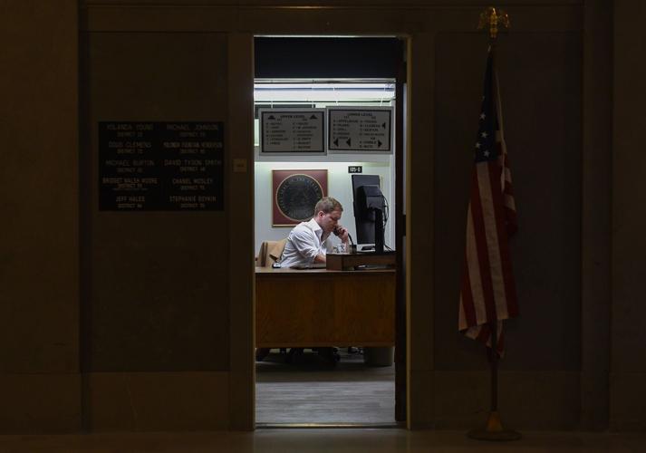 Matt Jansen, legislative assistant for Rep. Bridget Walsh Moore