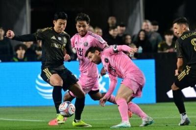 LAFC's South Korean forward Son Heung-min took on Inter Miami's Argentine great Lionel Messi