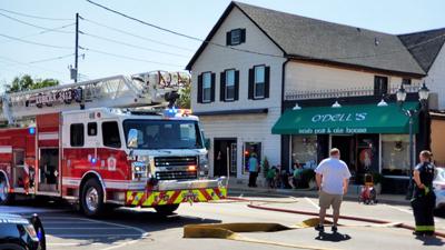 The ceiling at O'Dell's Irish Pub in Eureka was damaged by a small fire.