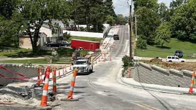 Crews are expected to finish paving Lonedell Road in Arnold near the start of July after a portion of the road is repaired. The road has been closed to northbound traffic since July 2025.