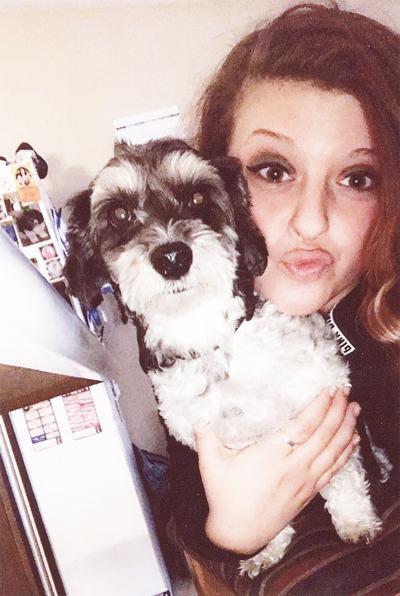 Susan Sutton of Festus said her dog, Bisco, reminds her of her late son.