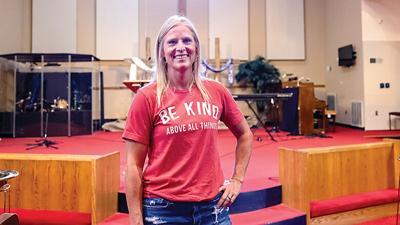 Renee Smola organizes The River at Eureka’s annual backpack drive.