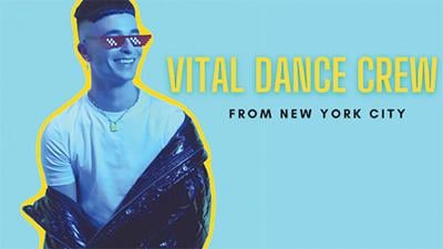 The Facebook cover photo for Vital Dance Crew.