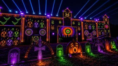 The Lenhard Family Light Show – Halloween Edition 2026 continues through Oct. 31.