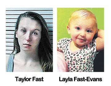 Taylor Fast and her daughter, Layla Fast-Evans