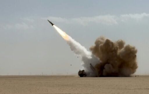 US long-range Precision Strike Missiles are fired from an undisclosed location during "Operation Epic Fury"