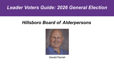 April 2026 election: Hillsboro city board