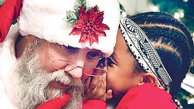 Santa and Aubrey