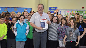 Ed Svoboda, Hodge Elementary custodian, was one of 10 Masterpiece Award winners