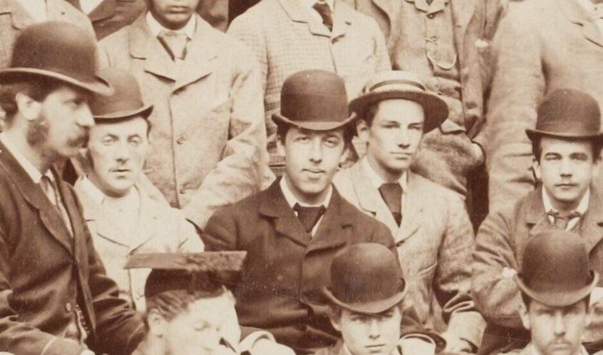 Unseen photo shows playwright Oscar Wilde as a student at Oxford