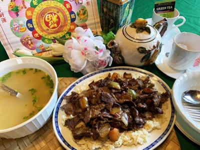 Chinese Pepper Steak, Egg Drop Soup