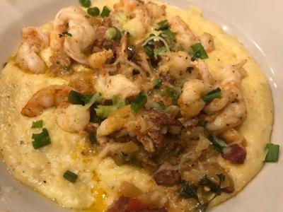 Shrimp and grits at Phil's  Marina.jpg