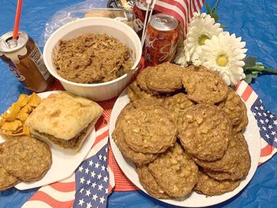 My Leader Yummy: Rainy Day BBQ Pork Sandwiches and Salted Cashew Butterscotch Cookies