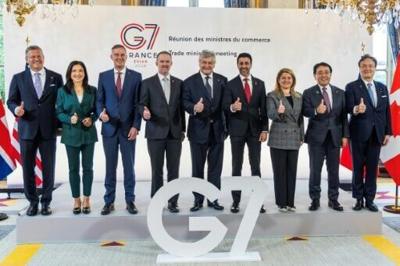 The G7 trade ministers prepared for a summit in France next month