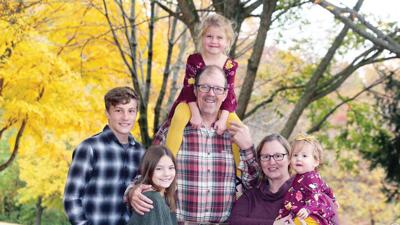Fechter with grandchildren