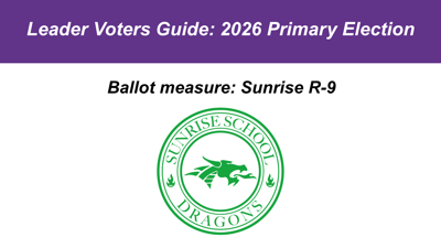 Voters guide: 2026 Primary election sunrise r-6