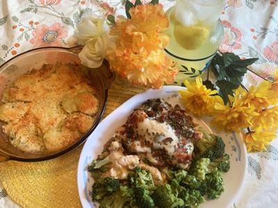 Chicken Breasts Supreme, Parmesan Potatoes