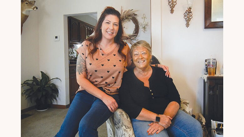 Dara Riney, left, and Linda Schilly.