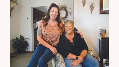 Dara Riney, left, and Linda Schilly.