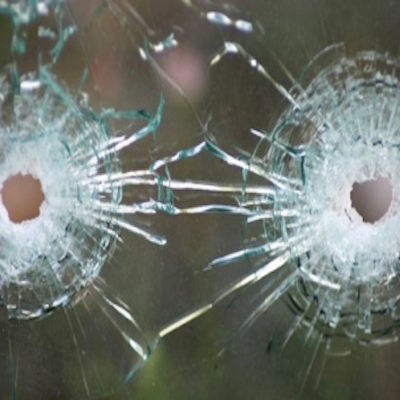 BB gun shot at window