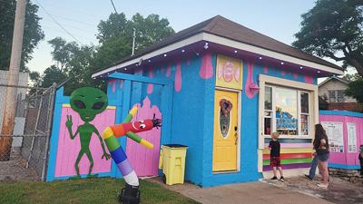 Customers visit the Pacific Sweet Shop on June 6. The shop opened on June 6 at 310 N. Columbus St. in Pacific.