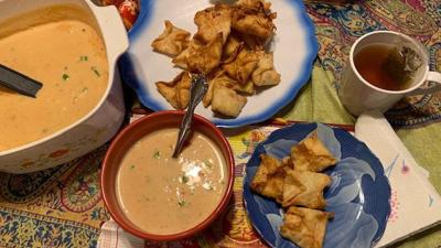 Lobster Bisque, Crab Rangoon
