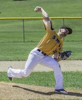 AMERICAN LEGION DISTRICT 13 TOURNAMENT: Ste. Genevieve 15, De Soto 5 (7 innings); Festus 6, Rock Memorial 2