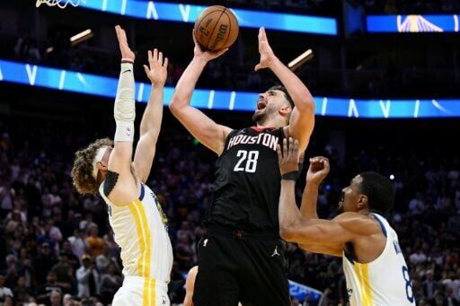 Alperen Sengun scored the game-winner in the Houston Rockets' nail-biting NBA win over the Golden State Warriors