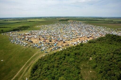 Organisers said that up to 40,000 people attended an illegal rave at a military site in central France
