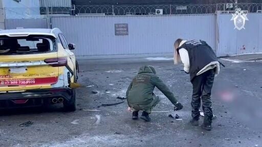 The area was cordoned off and had a large police presence, according to images broadcast on Russian television