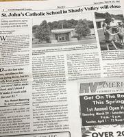 10 years ago this week – St. John’s Catholic School in Shady Valley will close