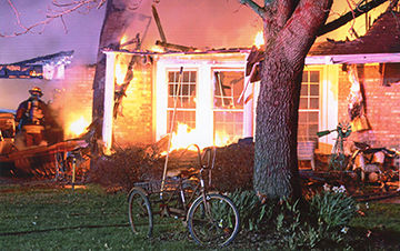 A Hematite home was destroyed by fire