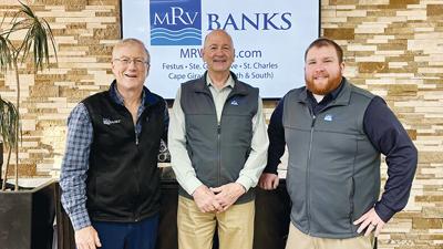 From left are MRV Banks market president Dan Abts, business development officer and bank vice president Bill Seek and consumer lender and bank center manager Brad Korn.