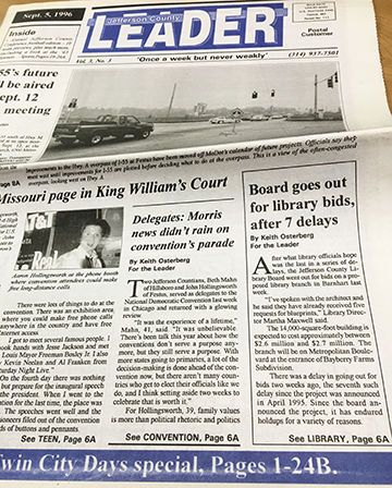 Looking back, 20 years ago this week, board goes out to bid for Barnhart library