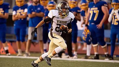 Windsor High football player Mike Wolcott.