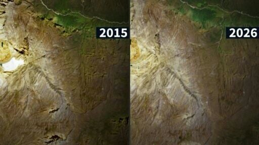 Satellite images show gradual disappearance of Colombian glacier