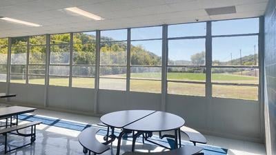 Valley Middle School plans to replace the wall and windows in the building’s cafeteria with safer and more energy-efficient materials.