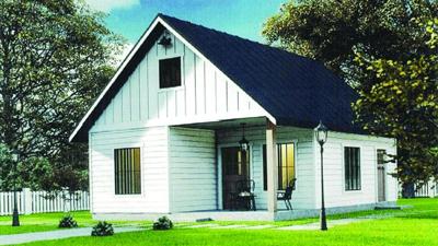 Rendering of one of the proposed tiny homes for Scenic View Court in the Arnold area.