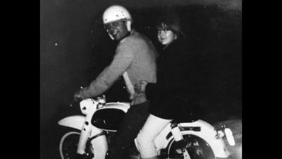 Robin Potter of High Ridge earned second place last year with a picture of herself and her father, Gordon Potter, in the 1960s on a Honda Dream motorcycle.