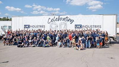 Employees of LMC Industries and their families celebrate the 80th anniversary of the company on Oct. 4.