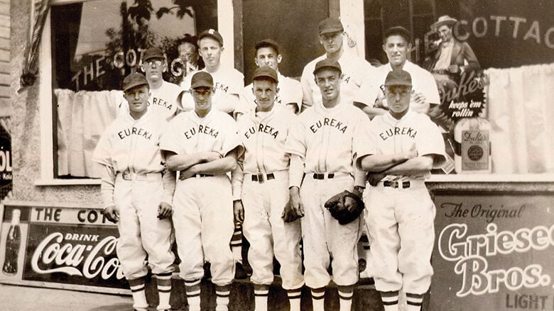 Eureka baseball players in 1939.