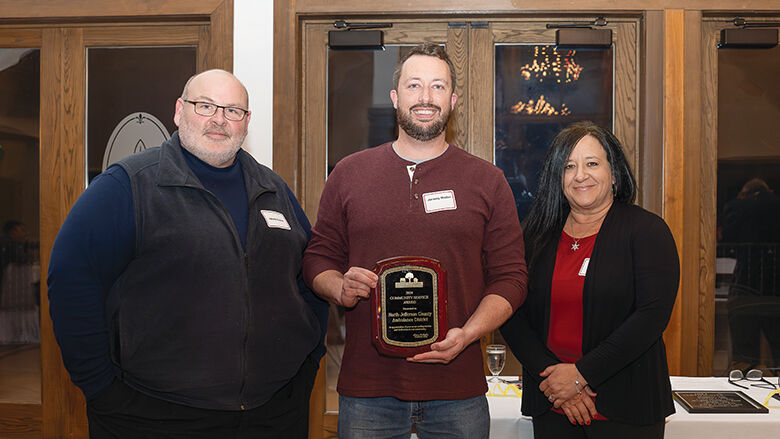 The 2024 Community Service Award was presented to North Jefferson County Ambulance District.