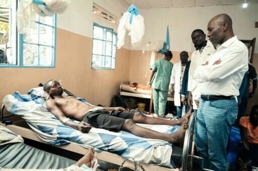 South Kivu Governor Jean-Jaques Purusi Sadiki visits Uvira General Hospital as local people described growing panic
