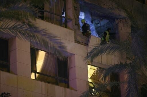 First responders at the Beirut hotel hit in an air strike