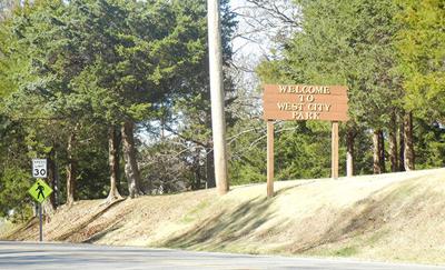 west city park sign