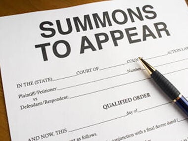 summons to appear