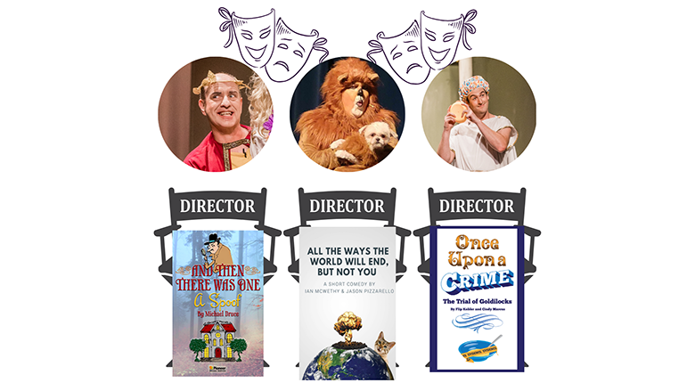 The three directors of the upcoming April Acting Troupe Showcase.