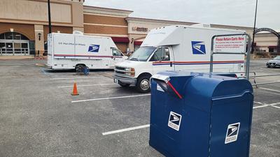 Arnold Post Office temporary setup at 2184 Michigan Avenue in Arnold.