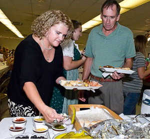 About 350 people attended the Ethnic Taste-Tease and Dinner-Dance held at Good Shepherd Catholic Church in Hillsboro 